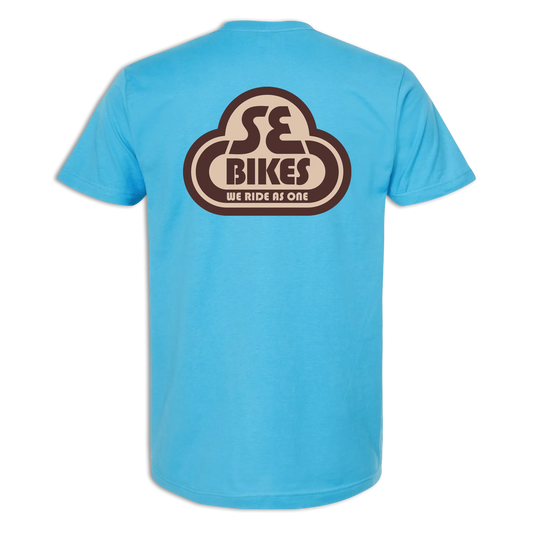 SE Bikes Colored Logo Shirt Aqua (Medium)