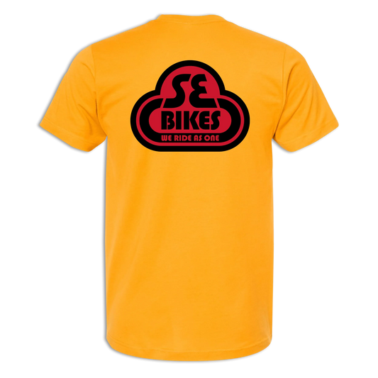 SE Bikes Colored Logo Shirt SS Medium (Gold)