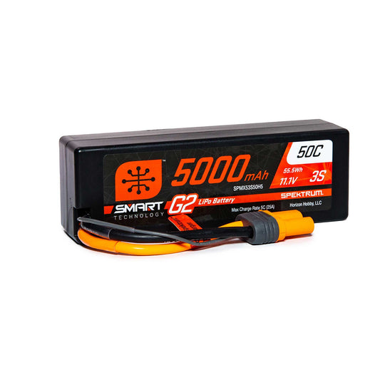 Spektrum Smart G2 11.1V 3S 5000mAh Lipo 50C (IC5)