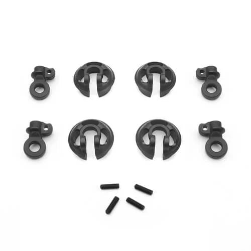 Tekno Locking Shock Rod End & Perch Set