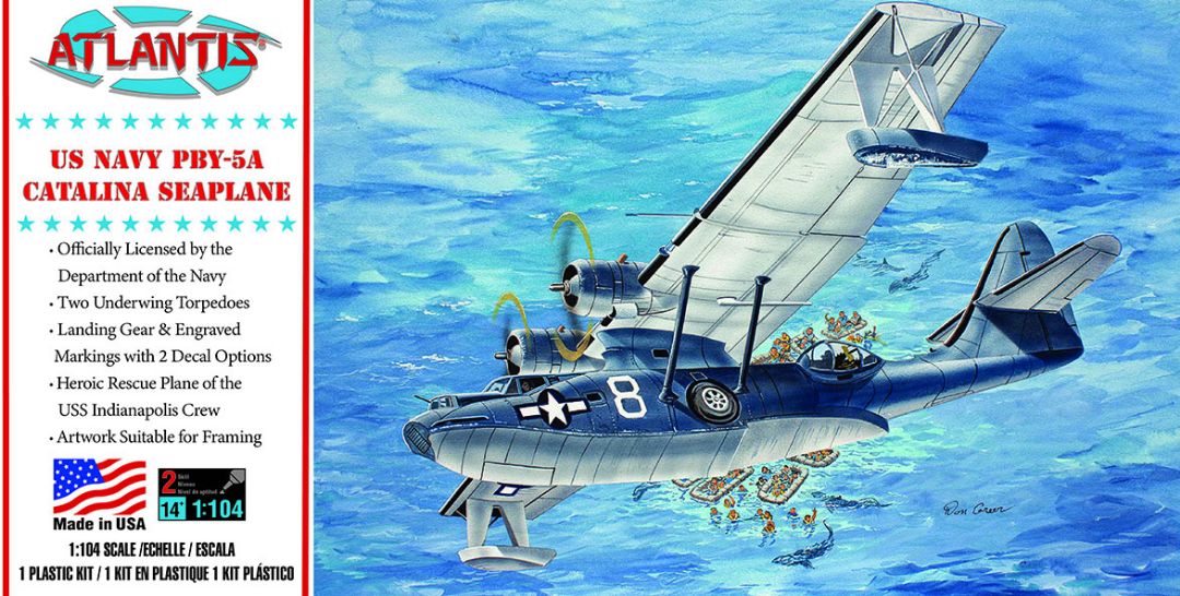 Atlantis 1/104 PBY-5A US Navy Catalina Seaplane: US Navy Model Kit