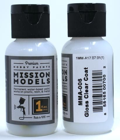 Mission Models Paint (Gloss Clear Coat) 1oz (30ml)
