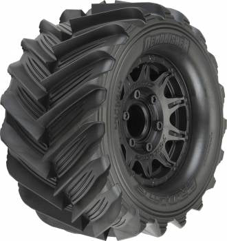 Pro-Line Demolisher 2.8” Mounted on RAID Black Wheels: 6x30 (12mm)