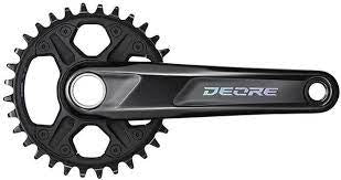 Shimano Deore M6120 12SP Crankset 175mm (Black)