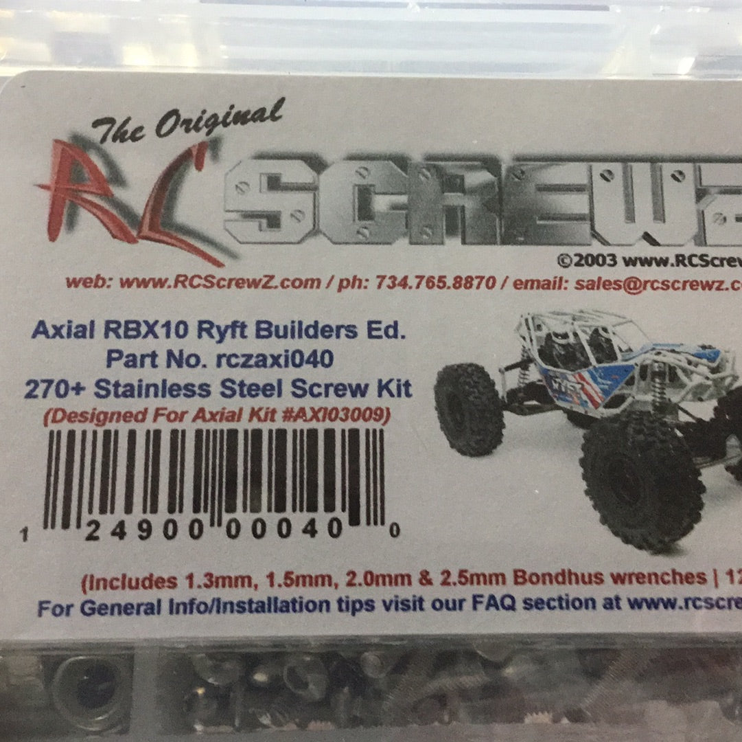 Dynamite Stainless Steel Screw Kit: RBX10 Ryft