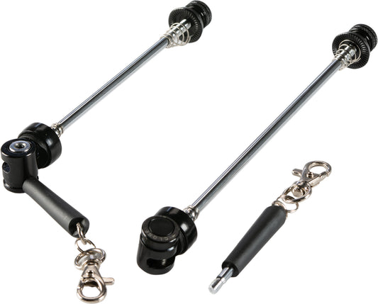 49N SAFEGUARD ANTI-THEFT QUICK RELEASE SKEWERS - (BLACK)