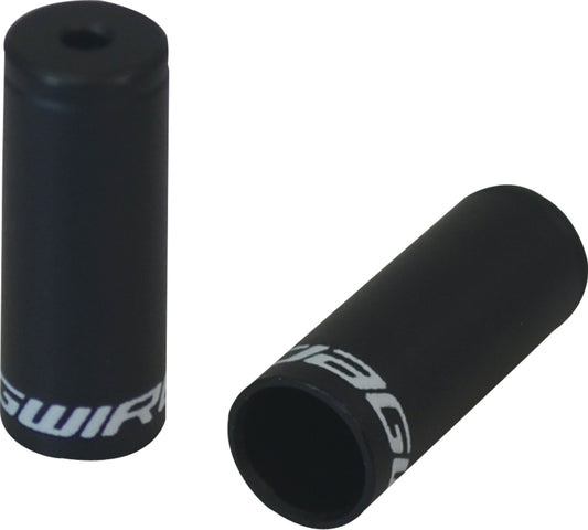 Jagwire Open End Brake Ferrules: 5mm (Black/Brass)