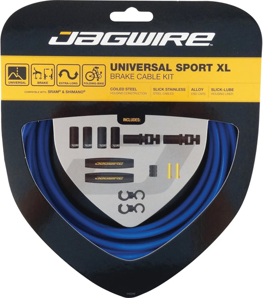 Jagwire Universal Sport XL Brake Cable Kit (Blue)