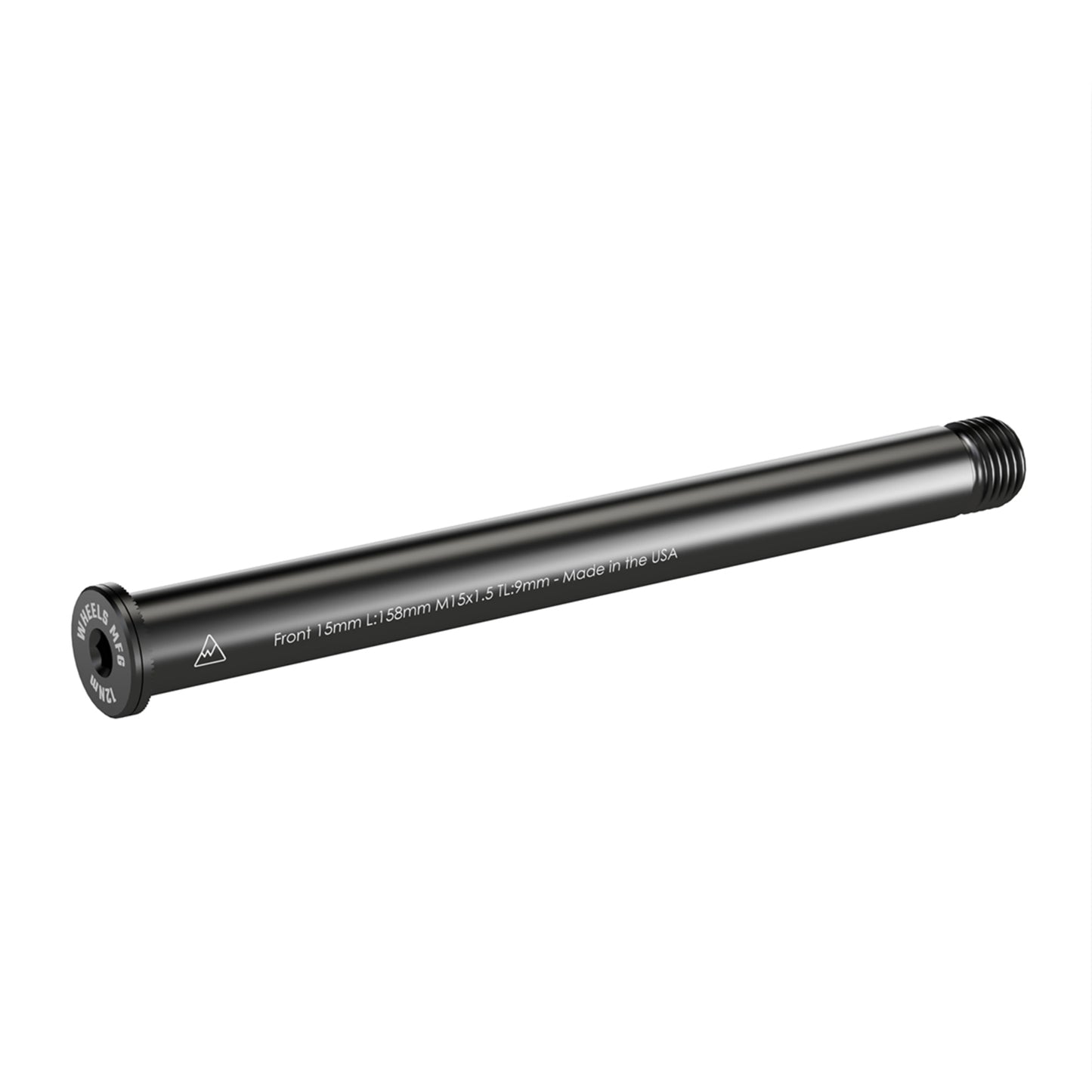FRONT THRU AXLE 15MM X 158 LENGTH X 1.5 THREAD PITCH - FLAT WASHER