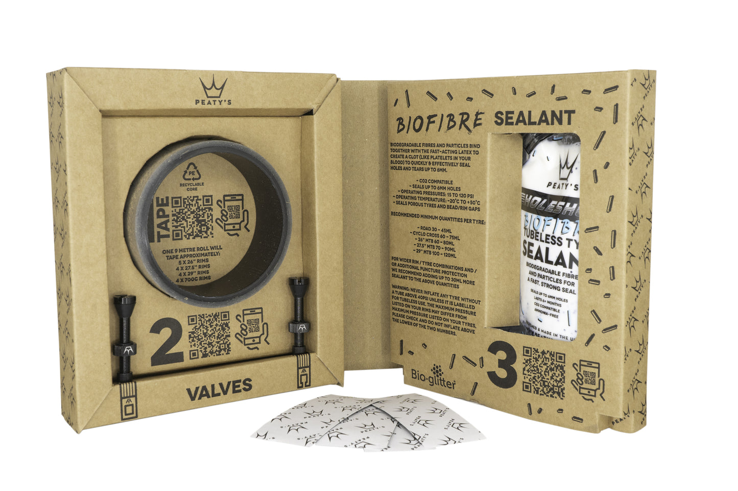 PEATYS TUBELESS CONVERSION KIT BIO SEALANT – 35 MM