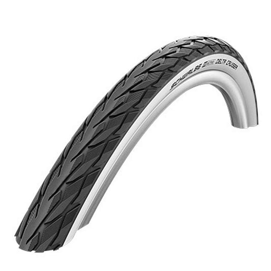 Schwalbe Delta Cruiser Tire 26” x 1 3/8  Kevlar Guard White