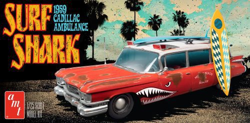 AMT 1/25 1959 Cadillac Ambulance Surf Shark Model Kit