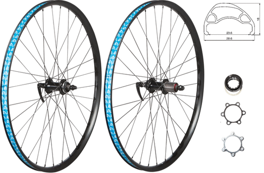 49N Front Wheel 26” Disc QR Black