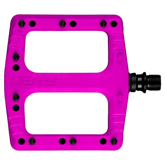 Deity Deftrap Platform Pedals: Cr-Mo: 9/16” (Pink)