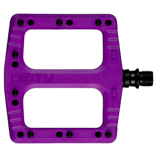 Deity Deftrap Platform Pedals Cr-Mo: 9/16” (Purple)
