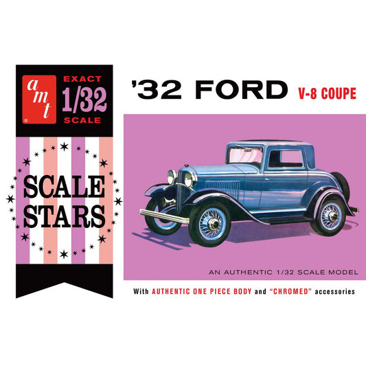 AMT Scale Stars 1932 Ford Coupe 1/32 Model Kit