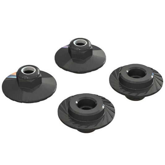 Arrma Serrated Flanged Lock Nut: M5x8mm (4)