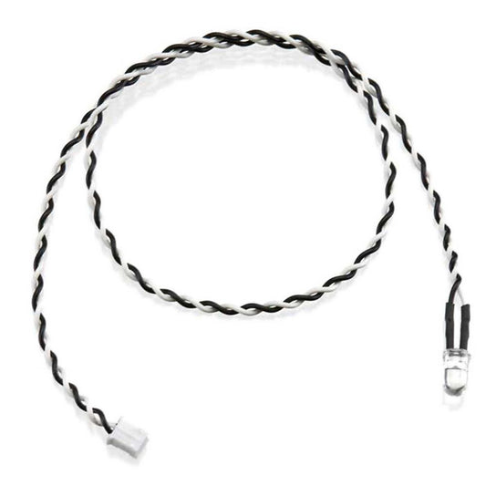 Axial Single LED Light String: White