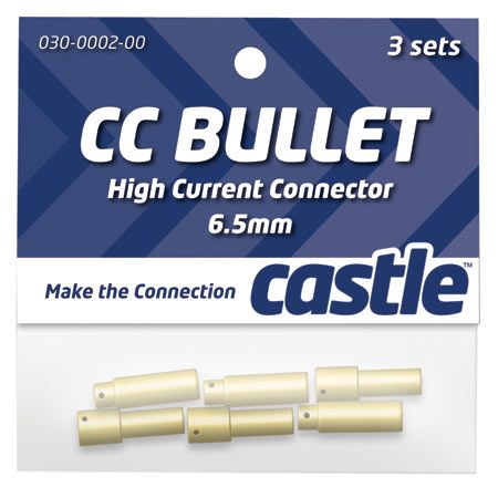 Castle CC 6.5mm High Current CC Bullet Connector Set