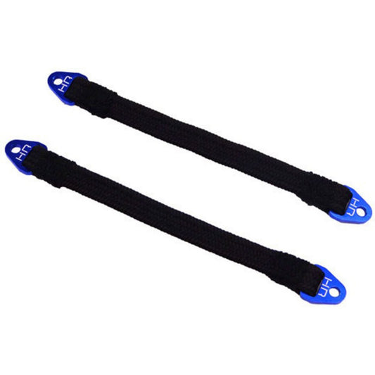 Hot Racing Suspension Travel Limit Straps: 110mm (Blue)
