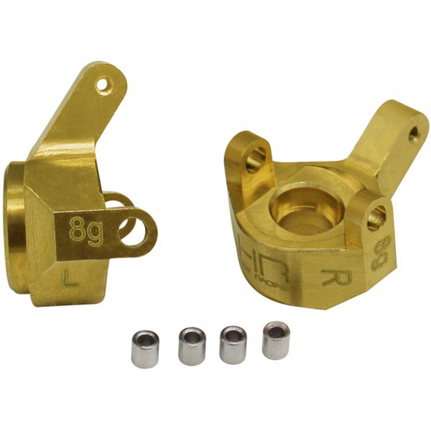 Hot Racing Brass Front Steering Knuckles: SCX24