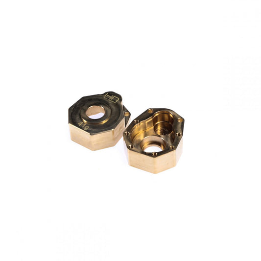 Hot Racing Brass Heavy Metal Knuckle Portal Cover TRX4