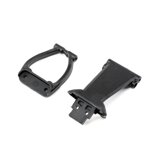 Losi Front Bumper/Skid Plate and Bumper Support: Rock Rey