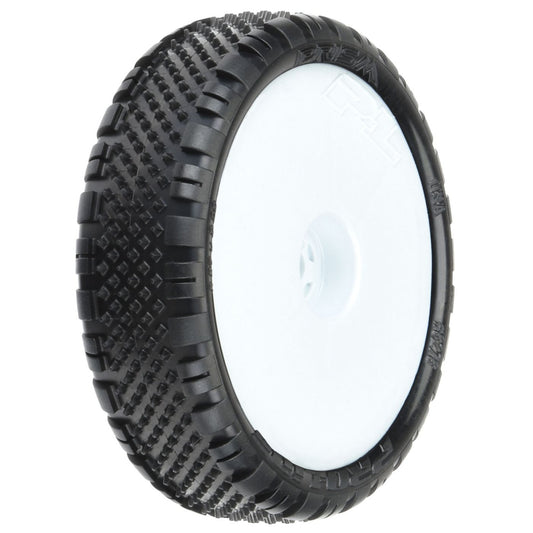 Pro-Line Prism 2.2" Tires Z4 Soft Carpet Front Tires Mounted on Narrow Wheels (White)