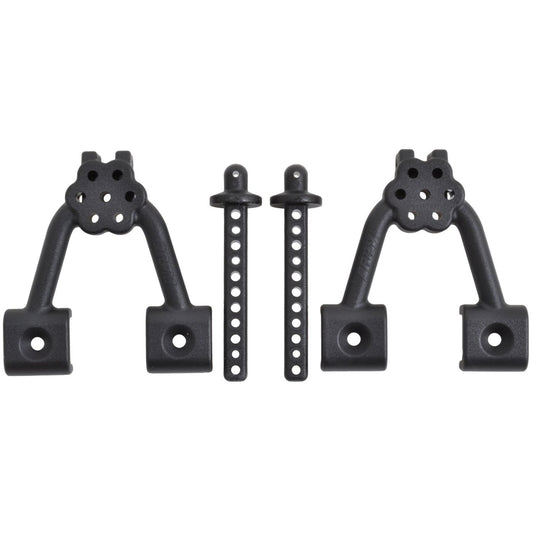 RPM Rear Shock Hoops & Body Mounts: Axial SCX10 (Black)