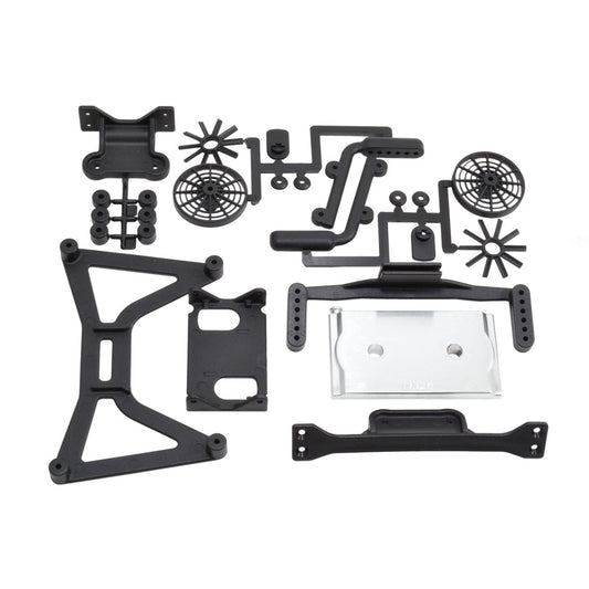 RPM No Clip Body Mounts Traxxas Slash 4x4 (Black)