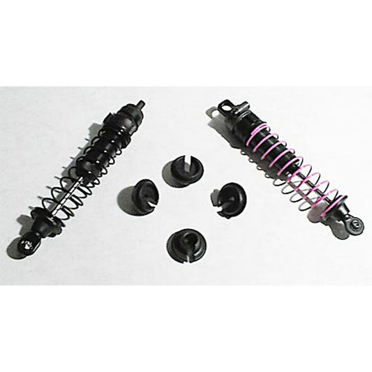 RPM Lower Spring Cups Traxxas Losi Shocks (Black)