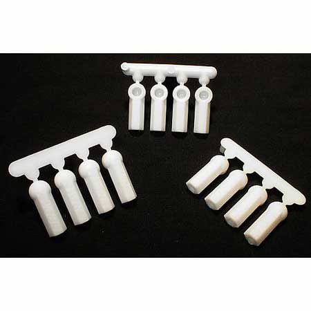 RPM HD Ball Cup Rod Ends: 4-40 (Dyeable White)