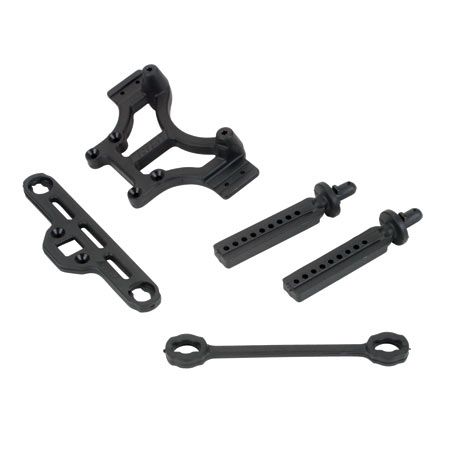 RPM Shock Tower Body Mount, Blk: TMX 3.3, EMX