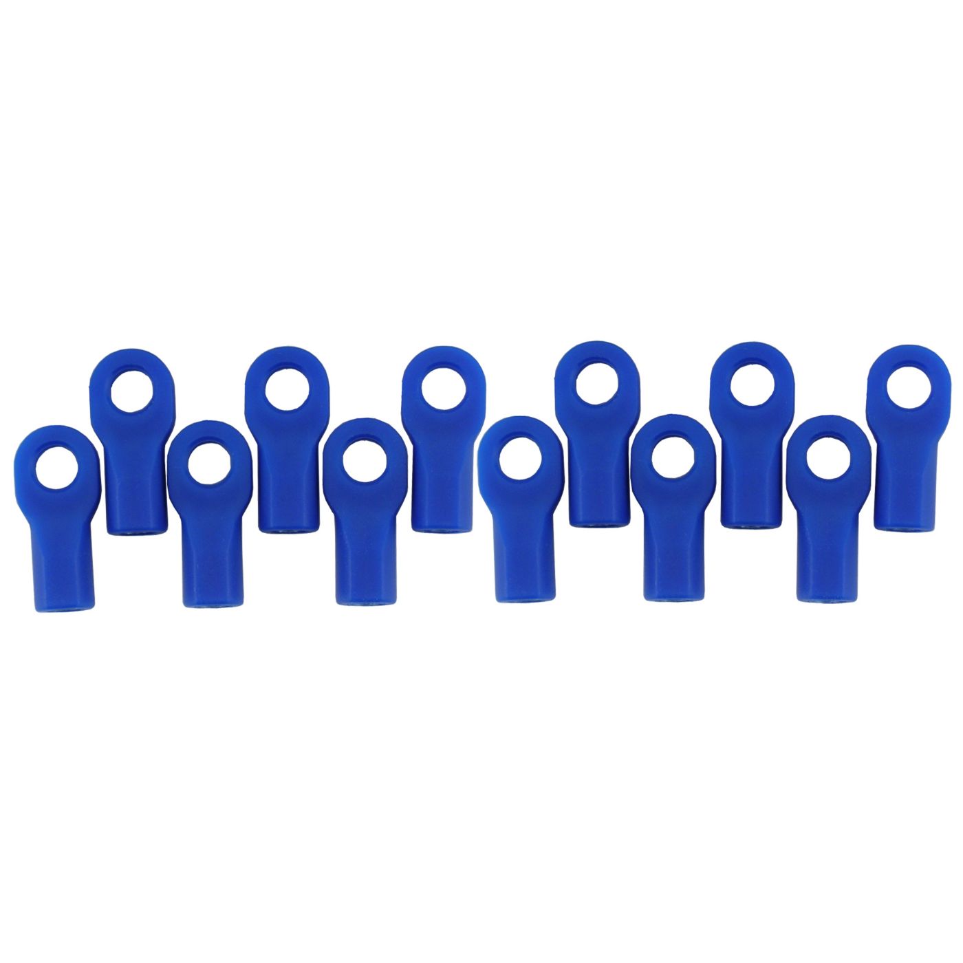 RPM Short Rod Ends: Traxxas 1/10 w/o Pivot Balls: Blue (12)