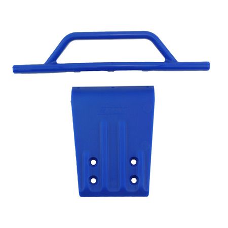 RPM Front Bumper & Skid Plate: Traxxas Slash 2WD (Blue)
