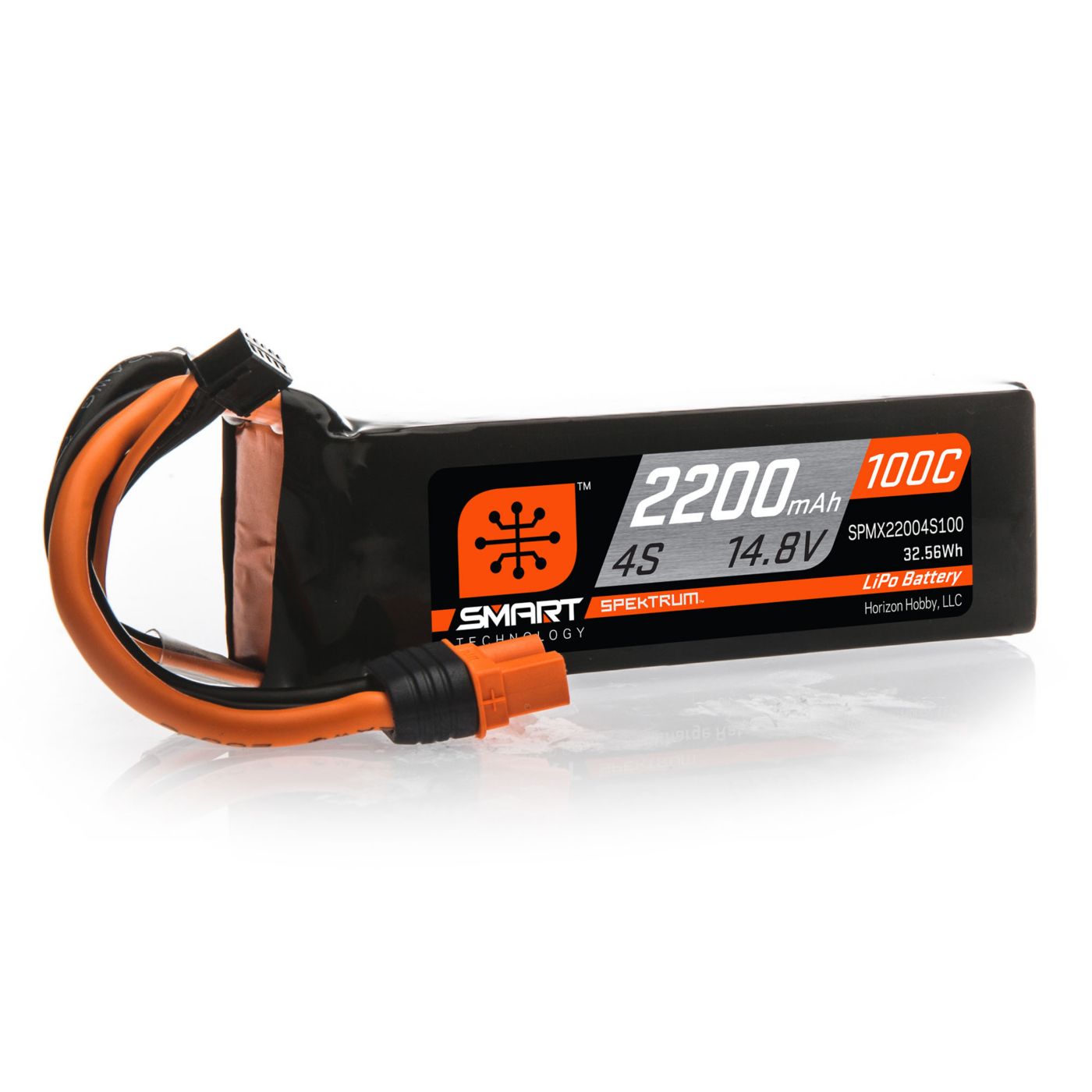 Spektrum Smart 2200mAh 4S 14.8V 100C Smart LiPo Battery: IC3