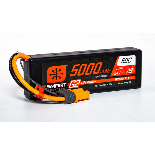 Spektrum Smart G1 2S 7.4V 5000mAh 50C Lipo Battery: IC5