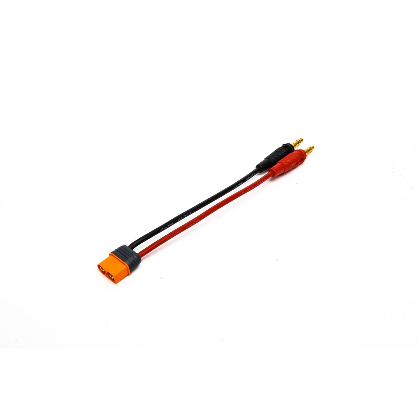 Spektrum Adapter: IC3 Device / 4mm Male Bullets 6" 13 AWG