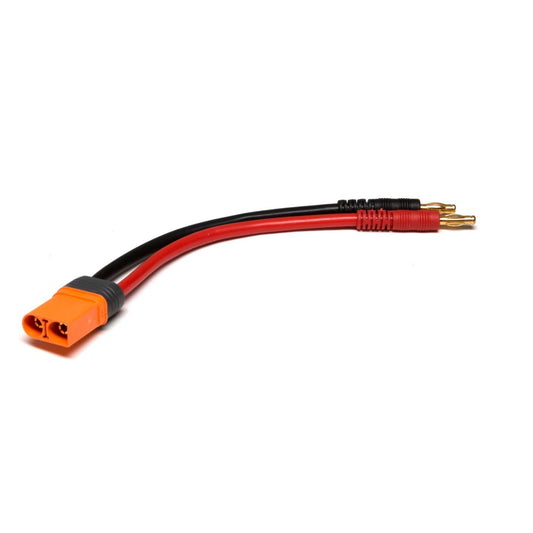 Spektrum Adapter: IC5 Device / 4mm Male Bullets 6" 10AWG