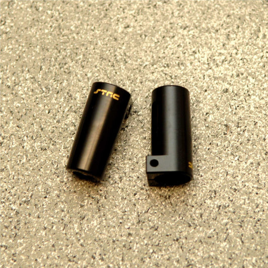 STRC CNC Brass Rear Lock-Out (Black): Axial SCX10 II