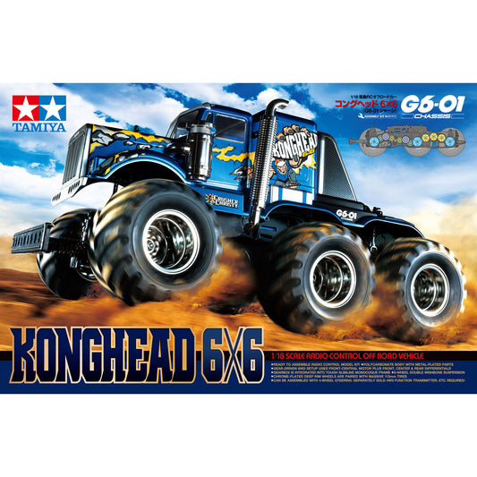 Tamiya 1/18 Konghead 6x6 G6-01 Monster Truck RC Kit