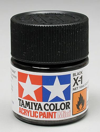 Tamiya Acrylic: X-1 (Black)