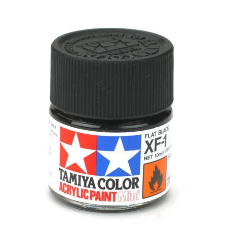 Tamiya Acrylic: XF-1 (Flat Black)