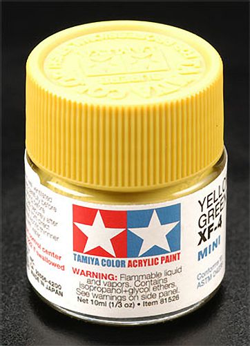 Tamiya Acrylic: XF-4 (Yellow Green)