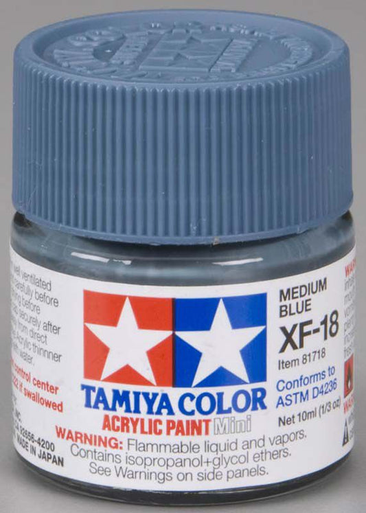 Tamiya Acrylic: XF-18 (Medium Blue)
