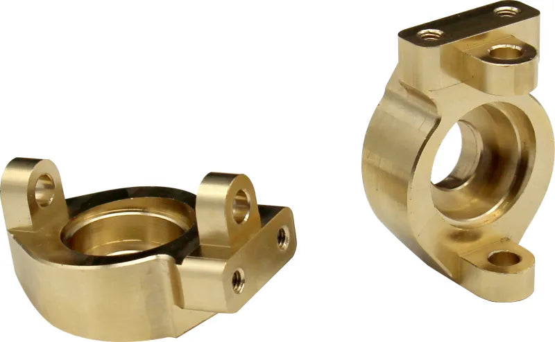 Hot Racing Brass Front Steering Knuckles: Enduro (41g)