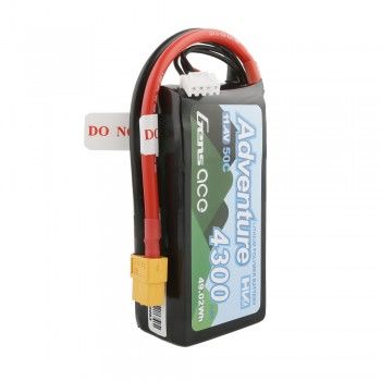 Gens Ace G-Tech Adventure 3S 11.4HV 4300mah 60C Lipo Battery: XT60