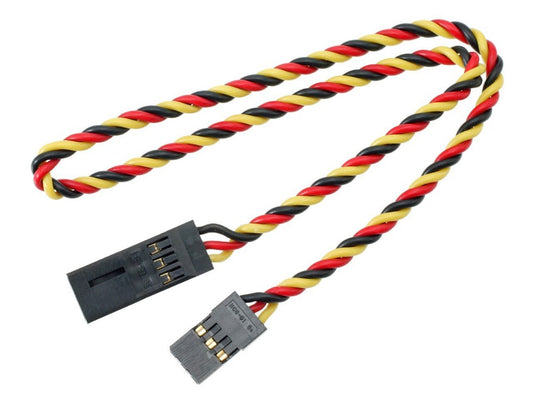 Hitec Twisted Heavy Duty Servo Extension Wire: 12”