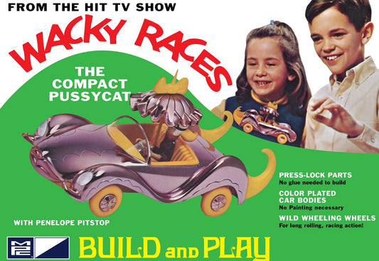 MPC 1/32 Wacky Races Compact Pussycat Snap Model Kit