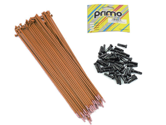 Primo Forged Spokes 14G 186mm (Brown) (50pcs)